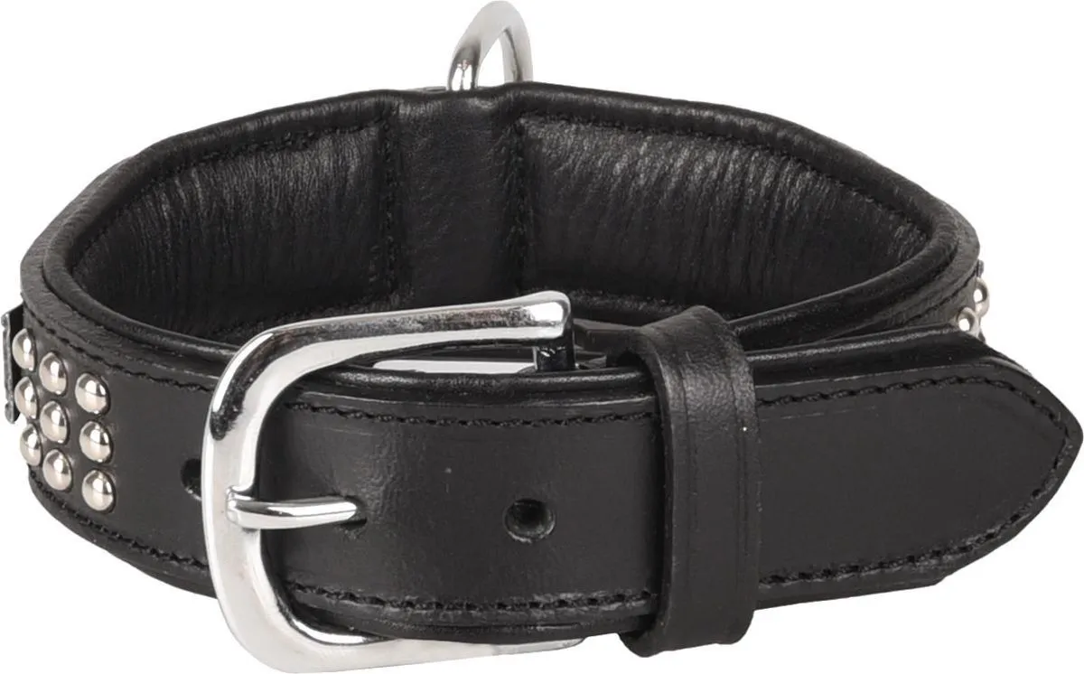 Flamingo Sedona Halsband - Leder Zwart M/L 39-45cm - afbeelding 6 van 6
