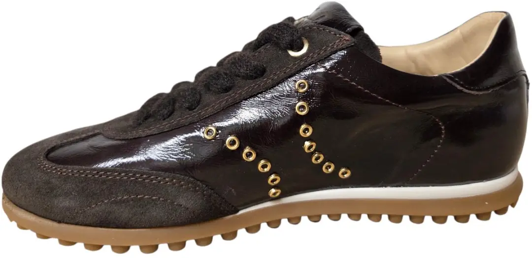 Gianluca Pisati Alia Mo Mag Mog Sneakers Bruin Leer en Suede Dames - Bruin - 38 - afbeelding 4 van 4