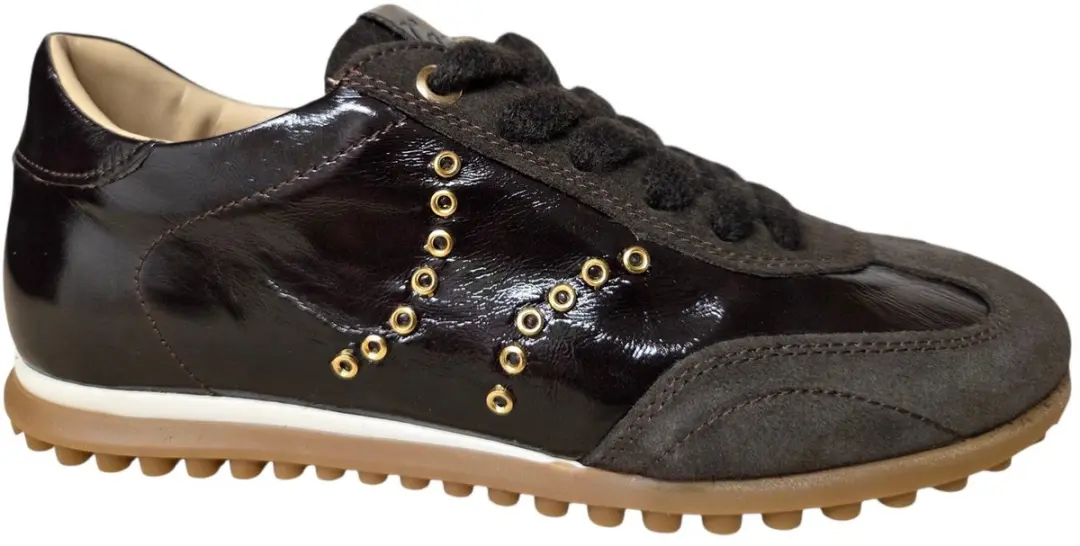 Gianluca Pisati Alia Mo Mag Mog Sneakers Bruin Leer en Suede Dames - Bruin - 38