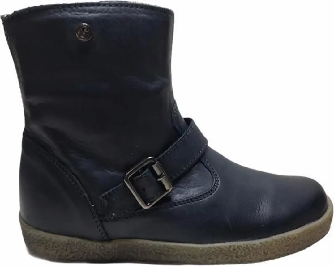 Falcotto gespje rits warme lederen laarsje casper navy  mt 19