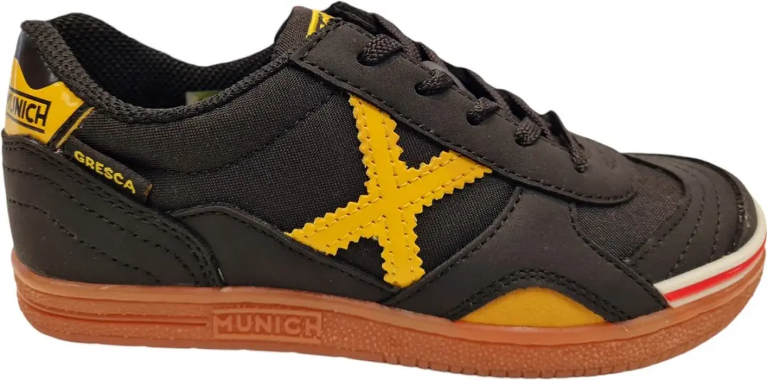 Munich 1500606 Black Yellow Jongens Sneakers