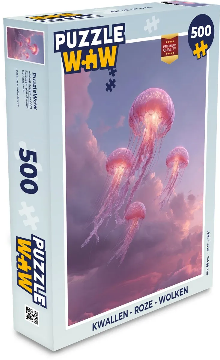 PuzzleWow Kwallen Puzzel 500 Stuks