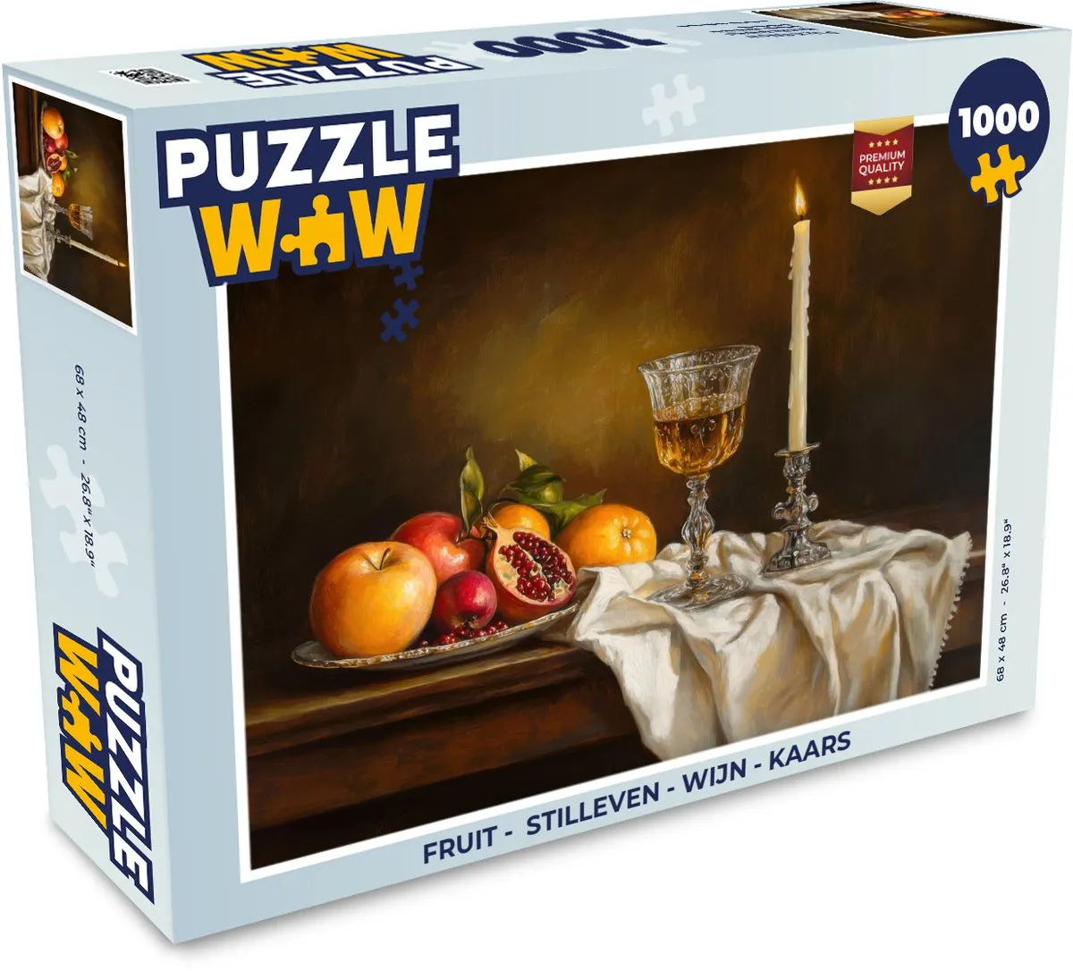 PuzzleWow Fruit Stilleven Legpuzzel 1000 Stuks