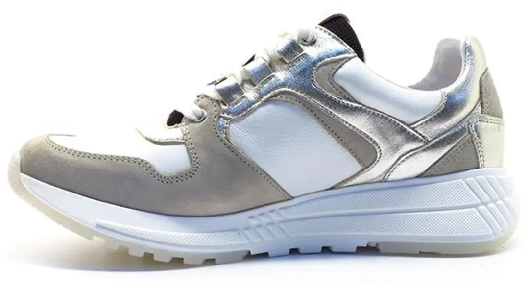Aqa Shoes Wit beige combi sneaker A8725 A49B47 BEIGE - afbeelding 2 van 4