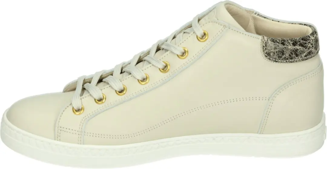 AQA Shoes - A8856 - Hoge sneakersVeterbootsDames veterschoenenDames sneakersHalf-hoge schoenen - Kleur: Wit/beige - Maat: 38 - afbeelding 6 van 6