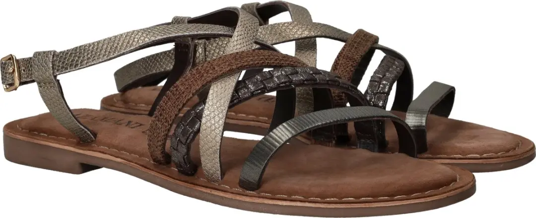 Lazamani - Zuri - Dames - Sandalen - Bruin - afbeelding 6 van 6