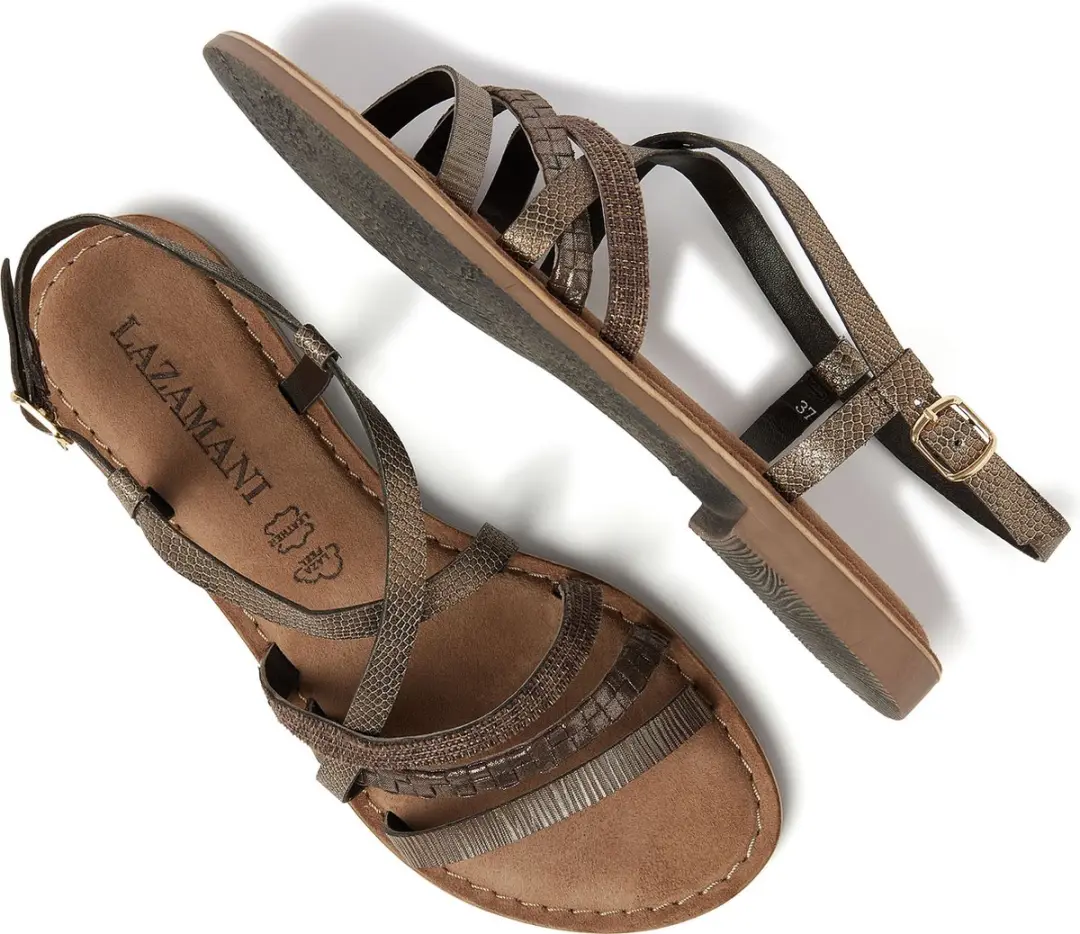 Lazamani - Zuri - Dames - Sandalen - Bruin - afbeelding 3 van 6