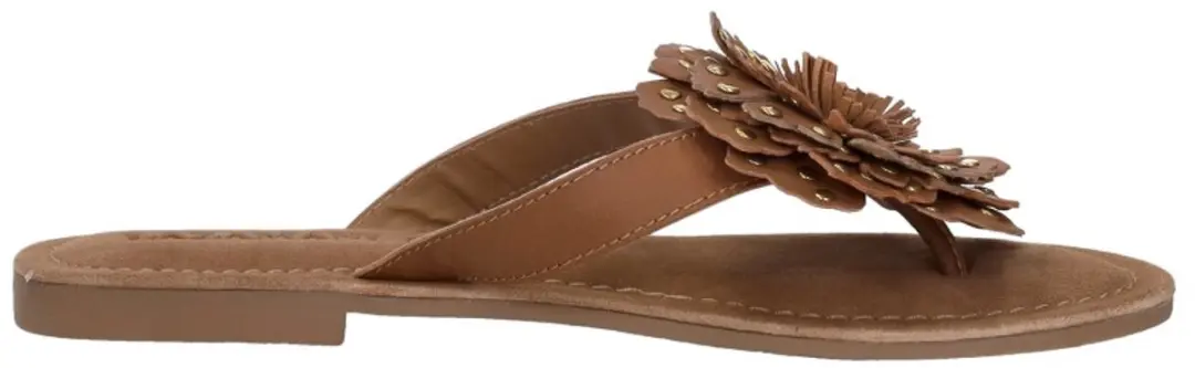 Lazamani Nomi Slippers Cognac Suede - Maat 42 - afbeelding 2 van 6