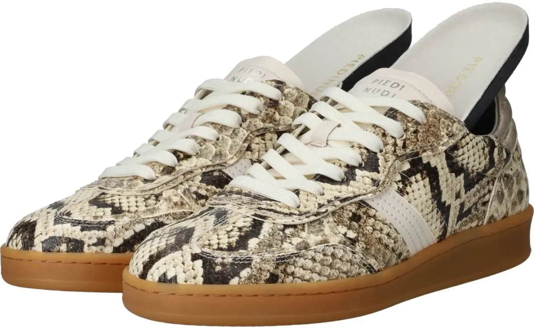 Dames Sneakers Piedi Nudi Imola H-fit Snake Beige - Maat 39 - afbeelding 6 van 6