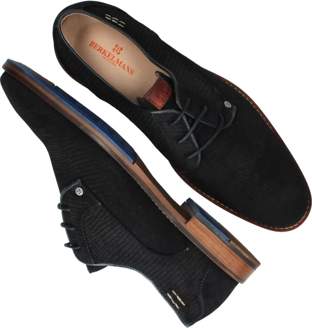 Berkelmans Posadas Veterschoenen - Heren - Blauw - Maat:42 - afbeelding 3 van 6