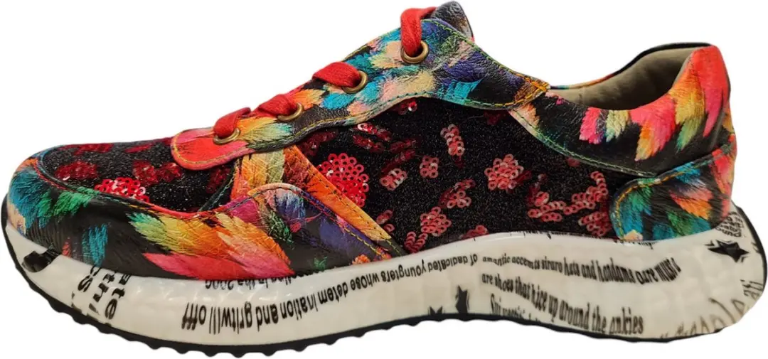 Laura Vita Burton 45 Grenat Dames Sneakers - Multi - 37 - afbeelding 4 van 4