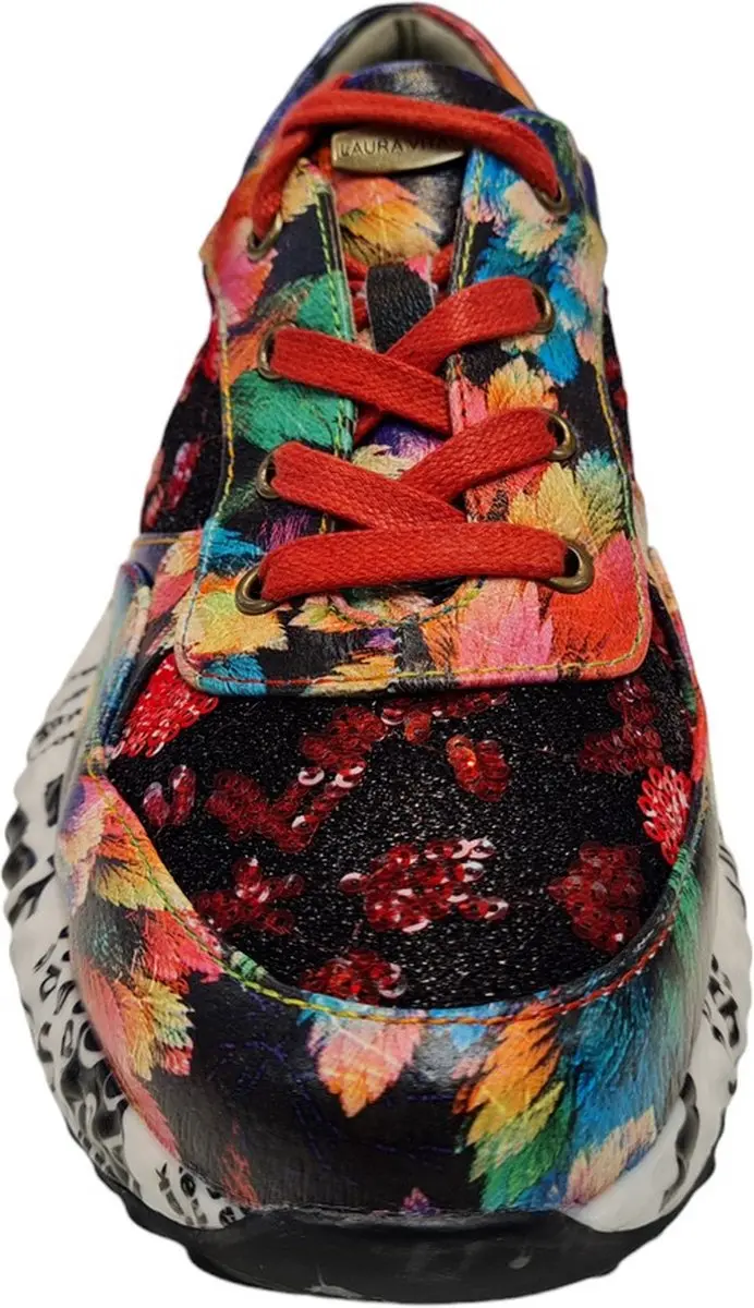 Laura Vita Burton 45 Grenat Dames Sneakers - Multi - 37 - afbeelding 3 van 4