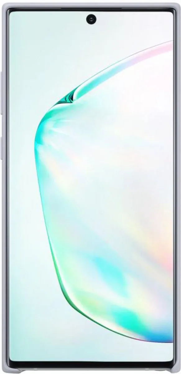 Samsung Galaxy Note 10+ Silicone Hoes - Zilver - 8806090029226