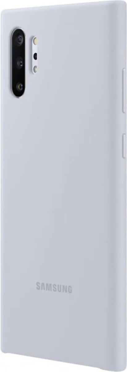 Samsung Galaxy Note 10+ Silicone Hoes - Zilver - 8806090029226