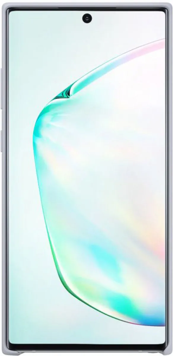 Samsung Galaxy Note 10+ Silicone Hoes - Zilver - 8806090029226