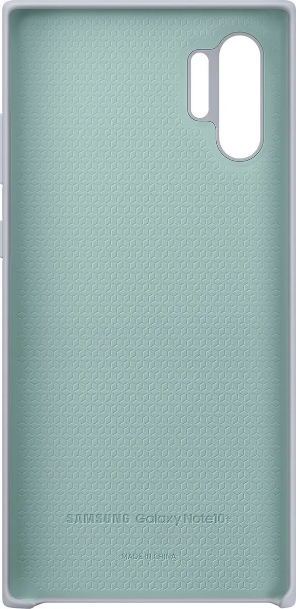 Samsung Galaxy Note 10+ Silicone Hoes - Zilver - 8806090029226 - afbeelding 6 van 6