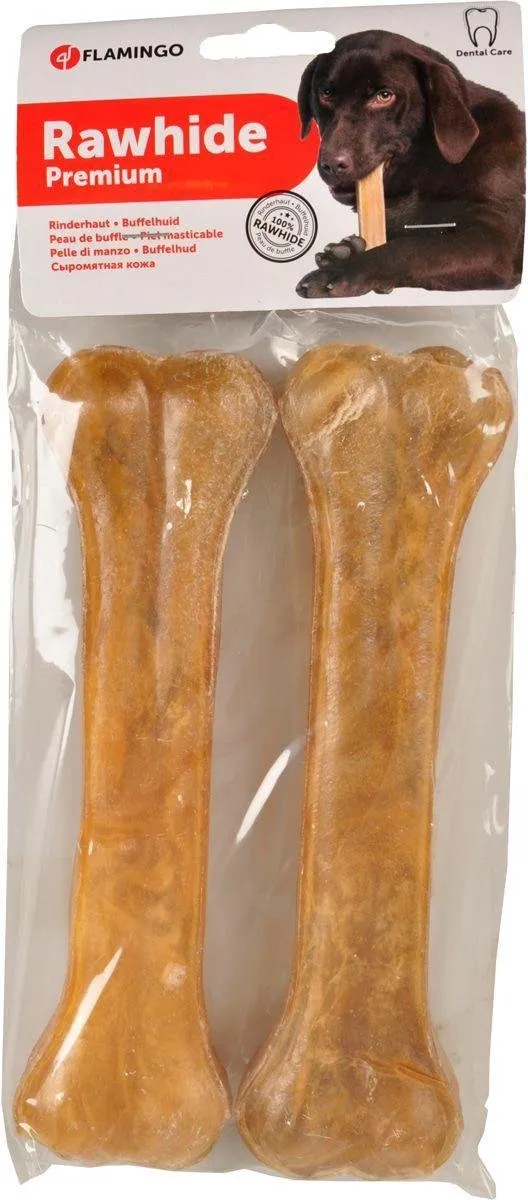 Flamingo Rawhide Hondensnack Been 300g - 2x21cm