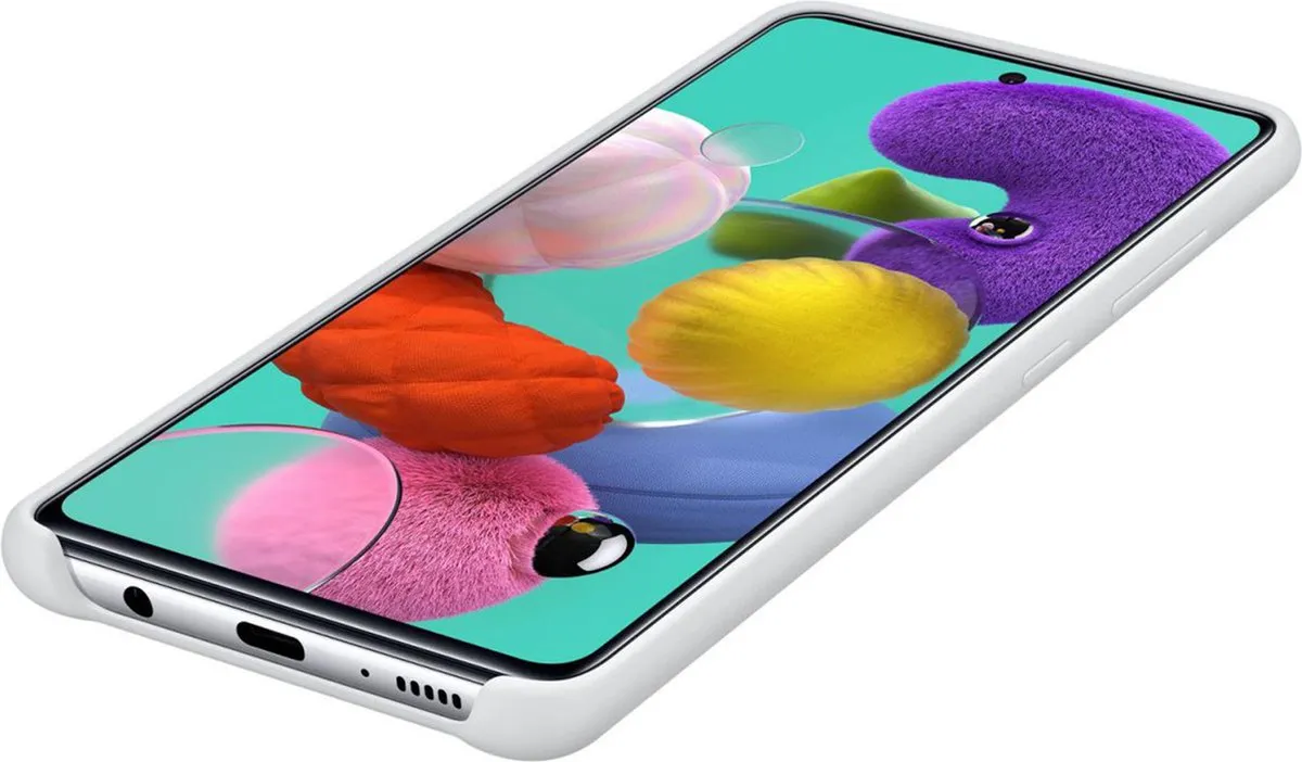 Samsung Silicone Hoesje Galaxy A51 EF-PA515TWEGEU - Wit - afbeelding 6 van 6