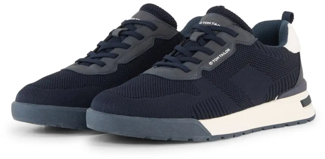 Tom Tailor - Sneakers met mesh - Maat 42 - navy