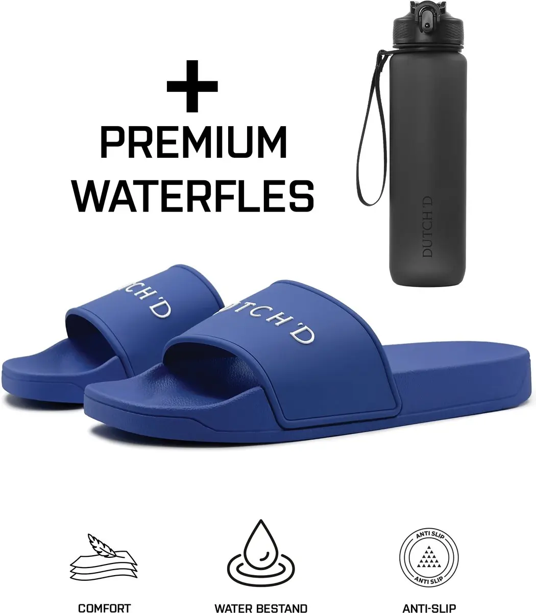 Dutch'D ® Rubberen slipper + Waterfles
