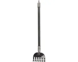 Flamingo Ricky Poepschep 59cm - Grijs & Zwart