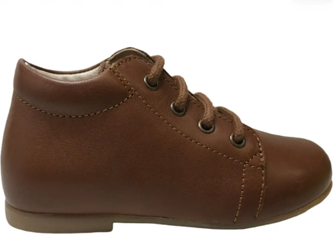 Falcotto lederen klassieke veterschoenen Noos bruin Mt 24