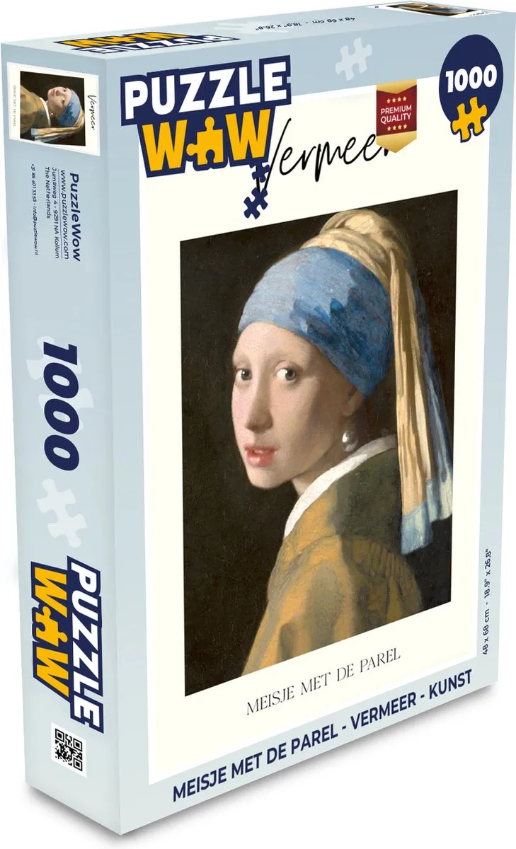 PuzzleWow Vermeer Legpuzzel 1000 Stuks