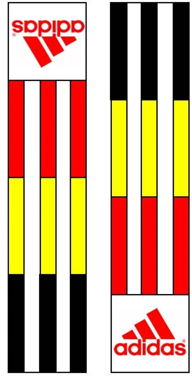 adidas Schouderlabels Judopak - Belgische vlag - 2 Stuks