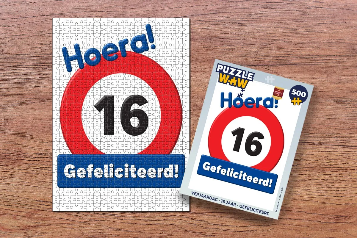 PuzzleWow Verjaardag Legpuzzel 500 Stuks - Multicolor