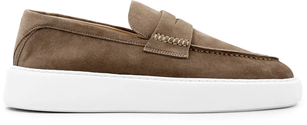 Dutch'D ® Loafers - Instapper - Taupe - Luxe - Sportief - Suede leer - Atmos ERA - Maat 44