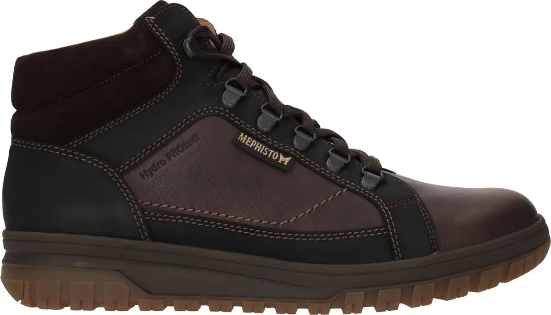 Heren Veterboots Mephisto Pitt Nevada Dark Brown Donkerbruin
