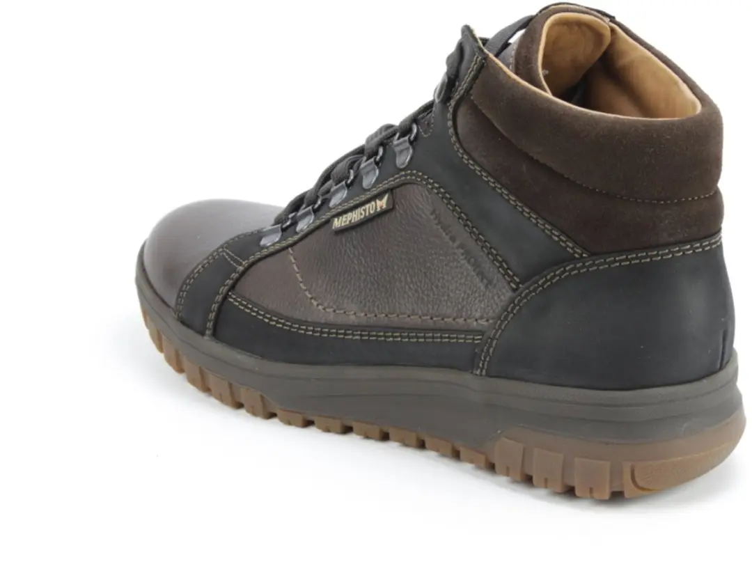 Heren Veterboots Mephisto Pitt Nevada Dark Brown Donkerbruin - Maat 7 - afbeelding 5 van 6