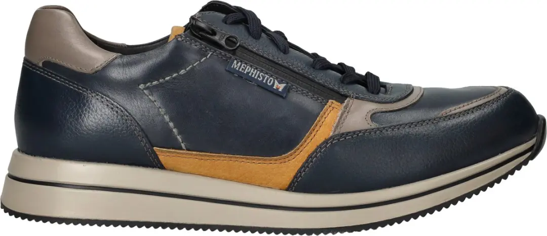 Heren Veterschoenen Mephisto Gilford Navy Donkerblauw