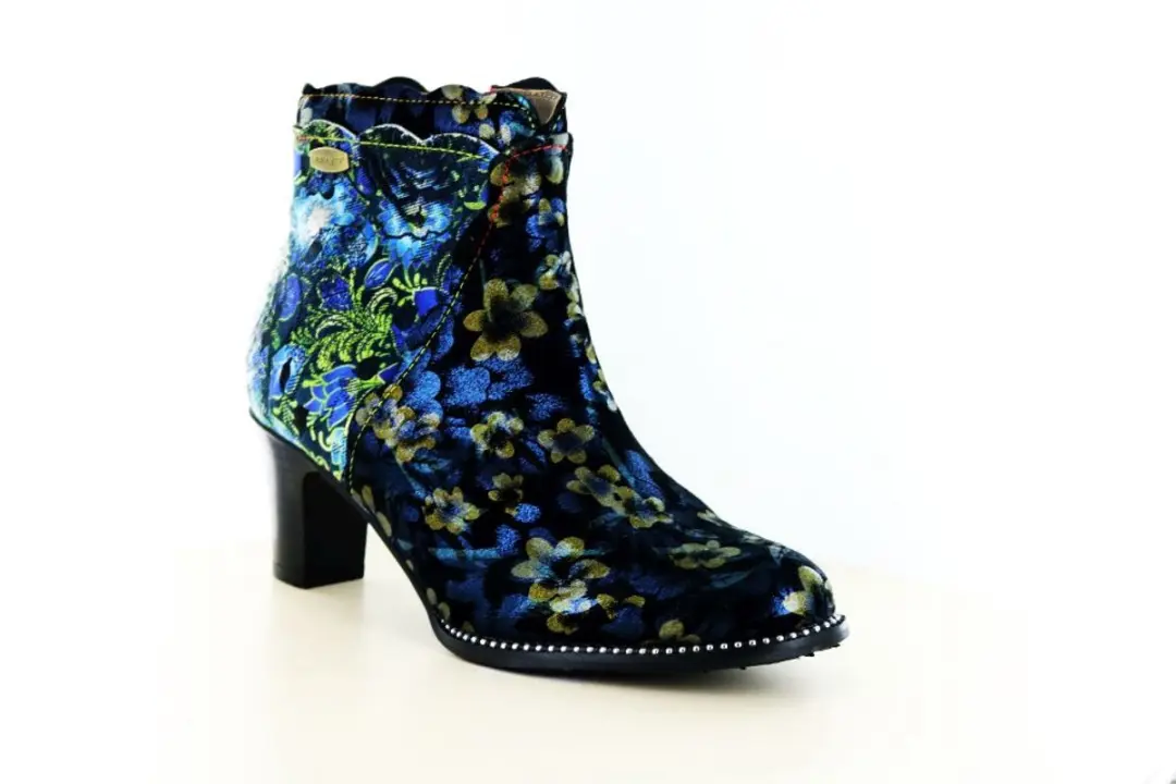 Laura Vita Elcodieo 06 Enkellaarzen - Zwart/Blauw - afbeelding 2 van 6