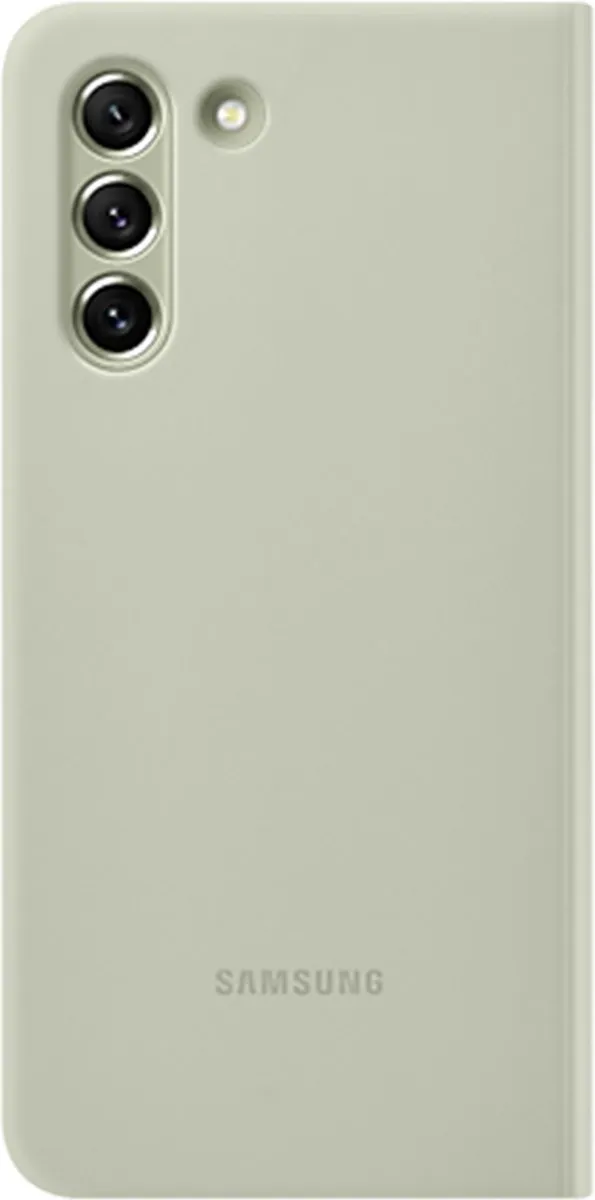 Samsung Galaxy S21 FE Clear-View Cover - Groen EF-ZG990CMEGWW