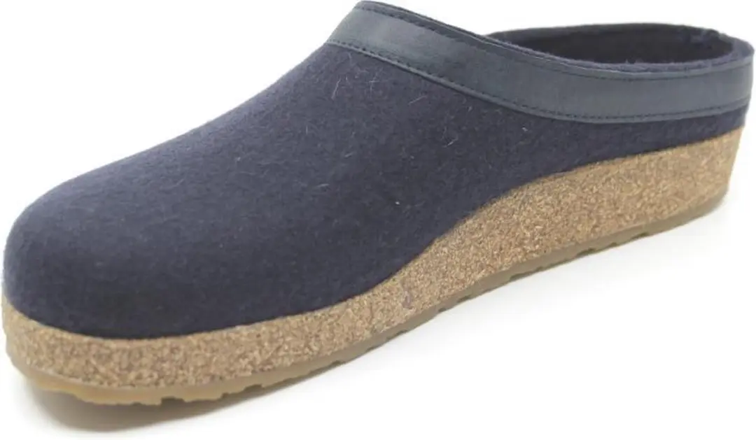 Haflinger Grizzly Torben - Pantoffel Dames - Pantoffel Heren - Blauw - Maat 41 - afbeelding 2 van 6