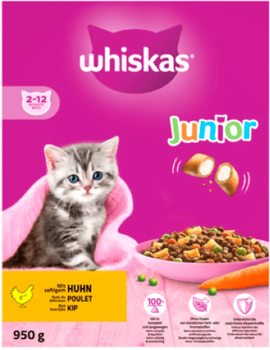 Whiskas Junior Kip 2-12M