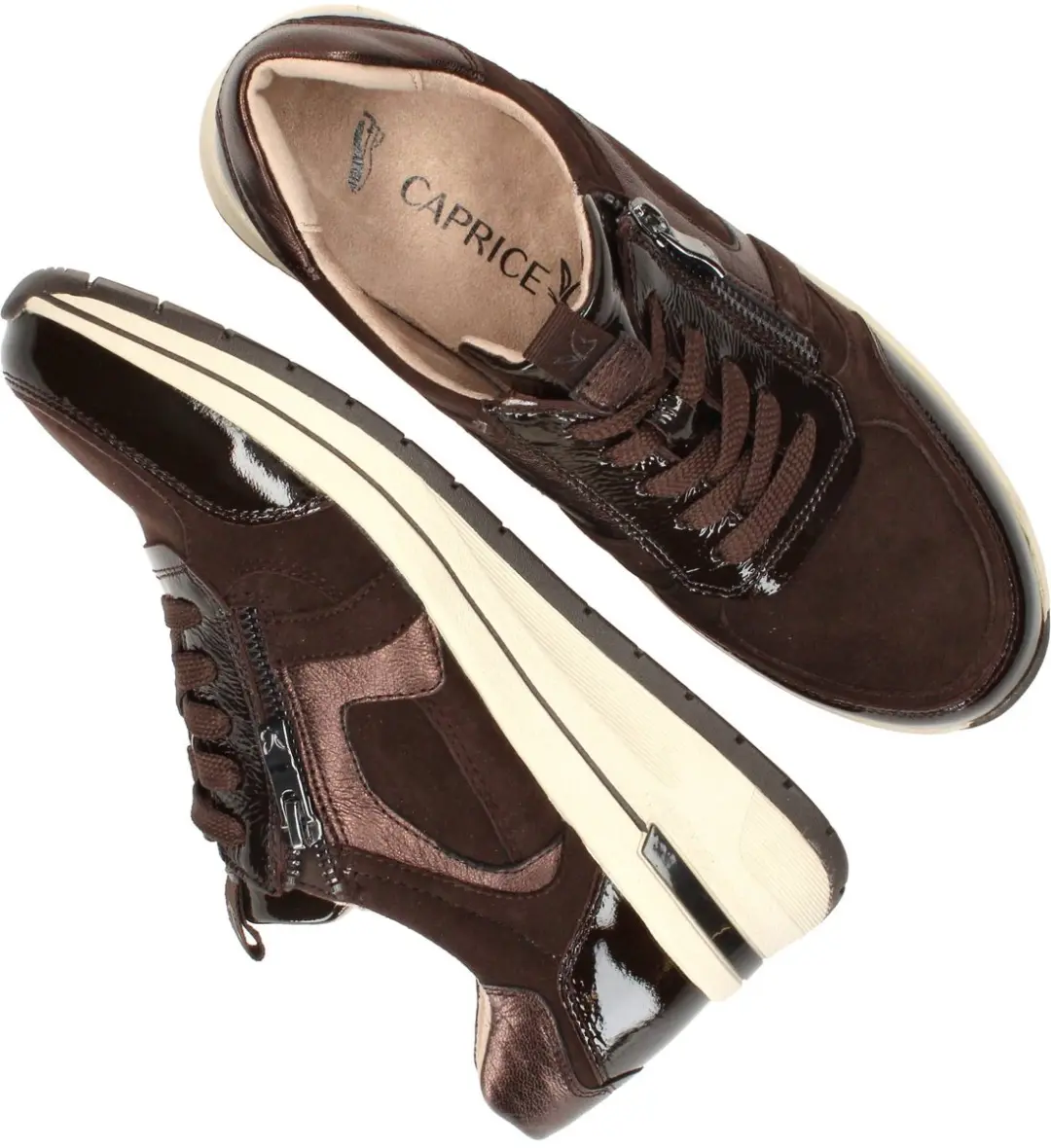 Caprice Sneakers - Dames - Bruin - Maat:40 - afbeelding 4 van 6