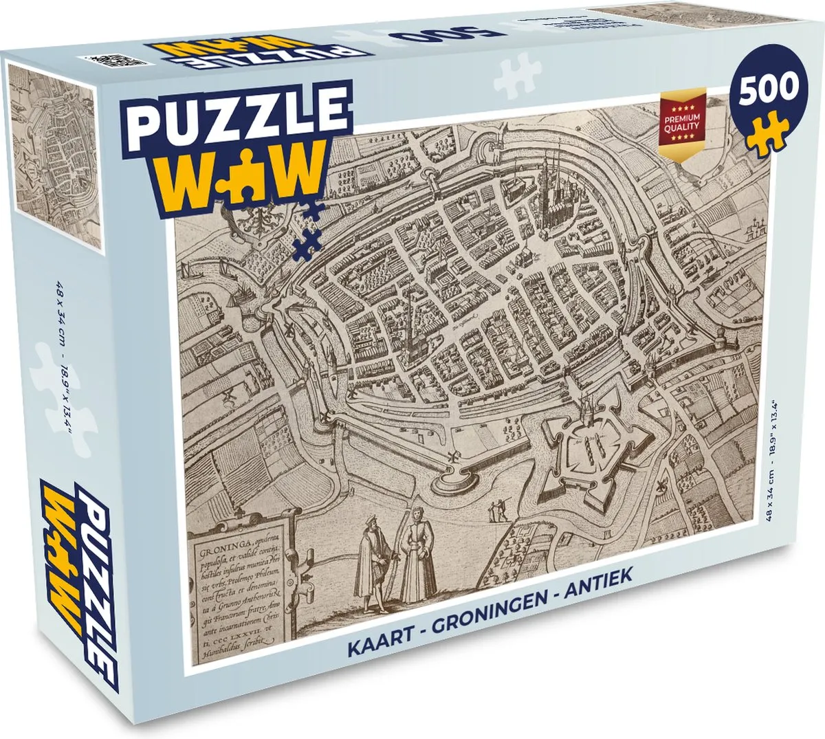 PuzzleWow Groningen Antiek Legpuzzel 500 Stuks