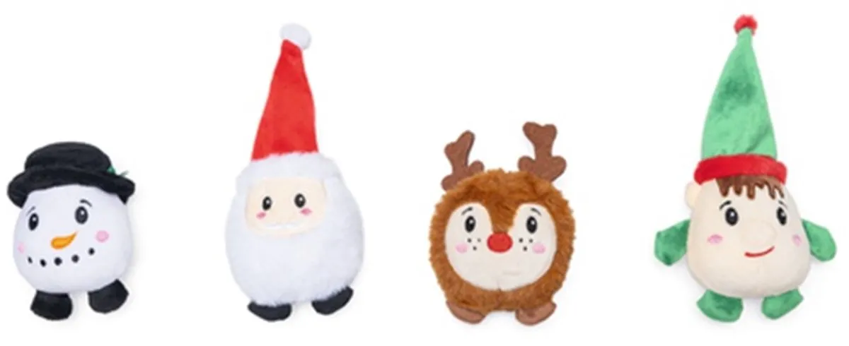 Beeztees Kerstknuffel Figuurtjes Pluche