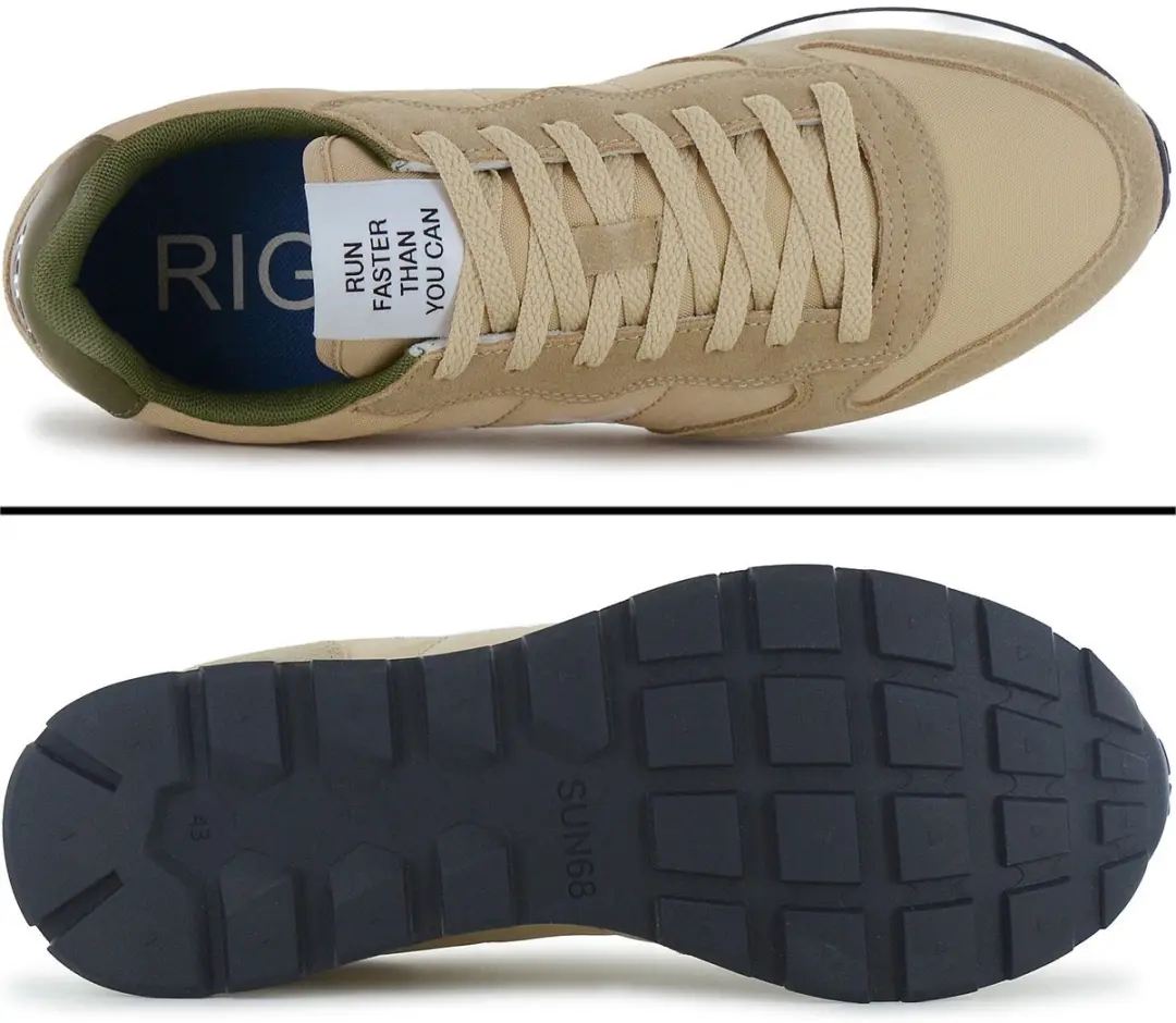 SUN68 Tom Solid - Heren Sneakers Schoenen Beige Z36101-16 , Maat: EU 42 - afbeelding 6 van 6