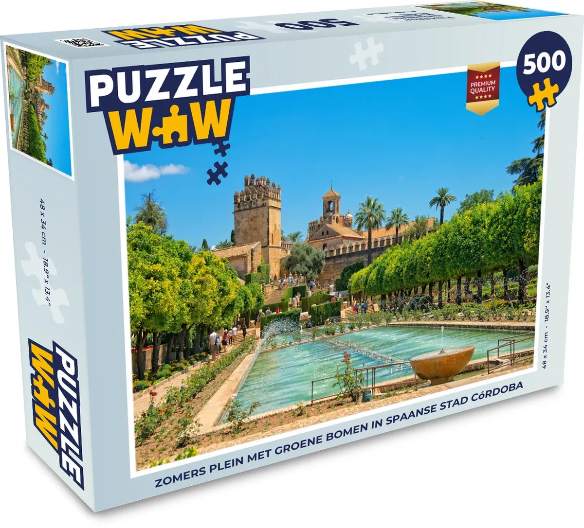 PuzzleWow Legpuzzel Córdoba 500 Stuks - Multicolor