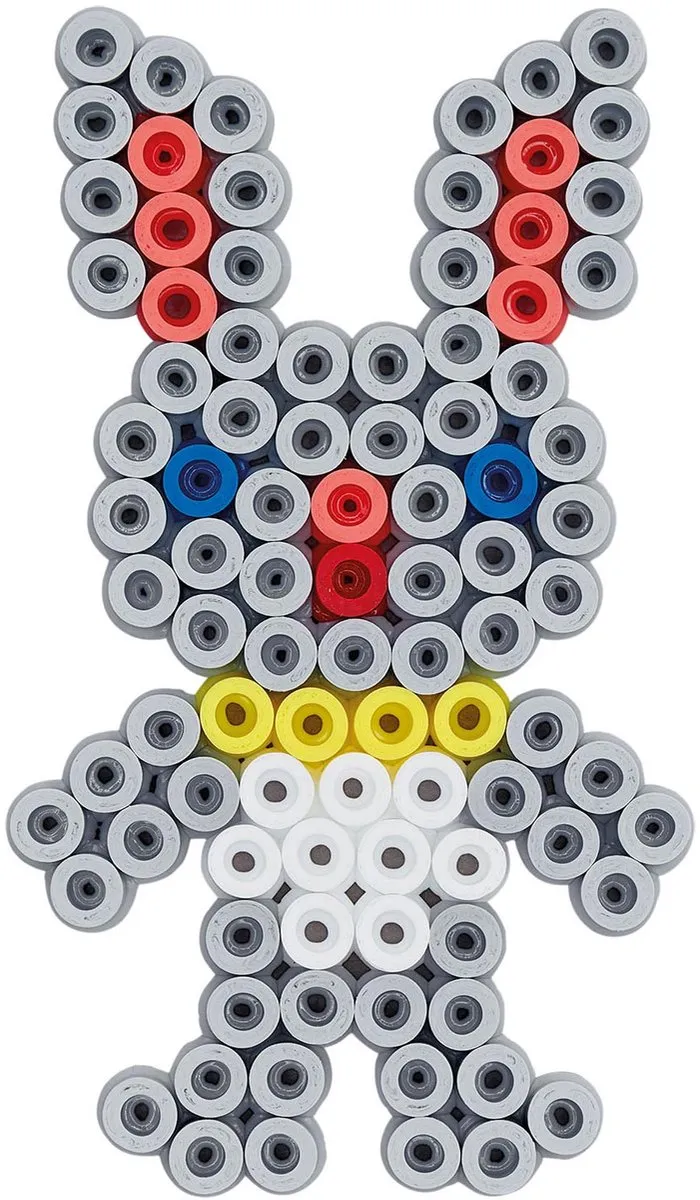 Hama Strijkkralen Maxi Blister Konijn 250 Stuks - 5 Kleuren