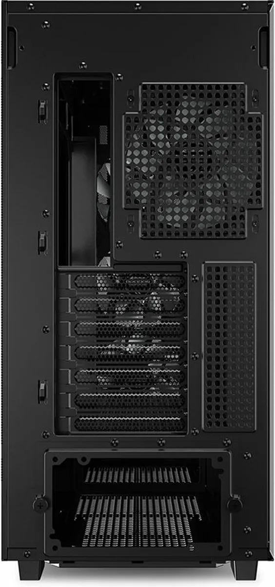 Sharkoon REBEL C70G Full Tower PC - Zwart/Hout