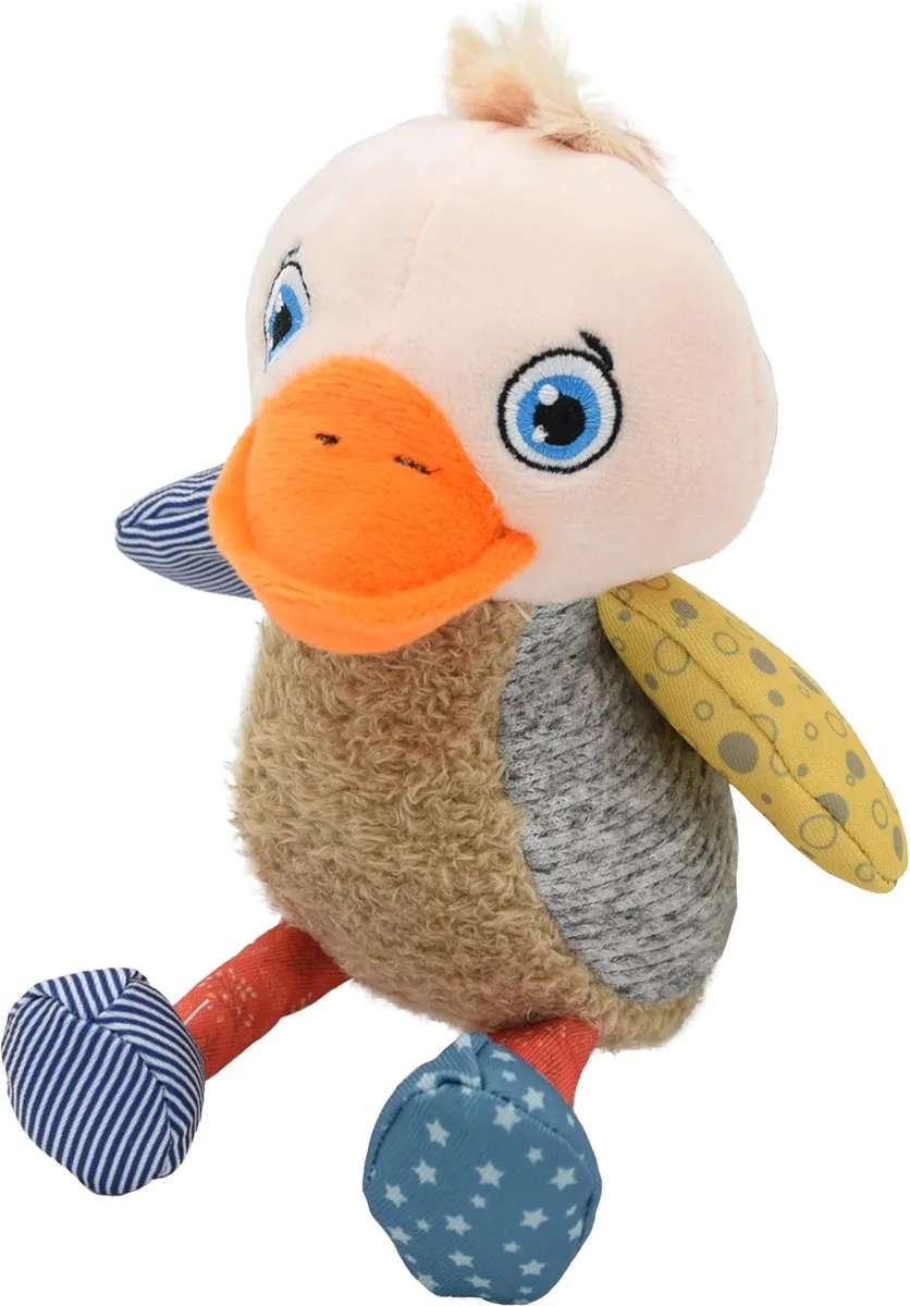 Flamingo Perry Eend Pluche Hondenspeelgoed 27cm