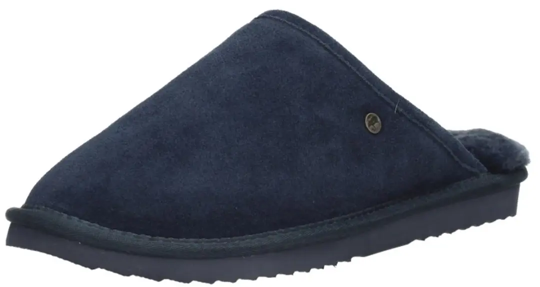 Warmbat Classic Unisex Suede Unisex Sloffen - Donker Marineblauw - afbeelding 3 van 6