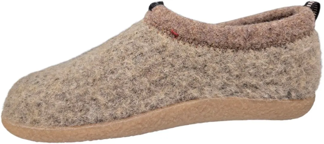 Q Fit Ronald Wollen Beige Gesloten Heren Pantoffels - Beige - 42 - afbeelding 4 van 4