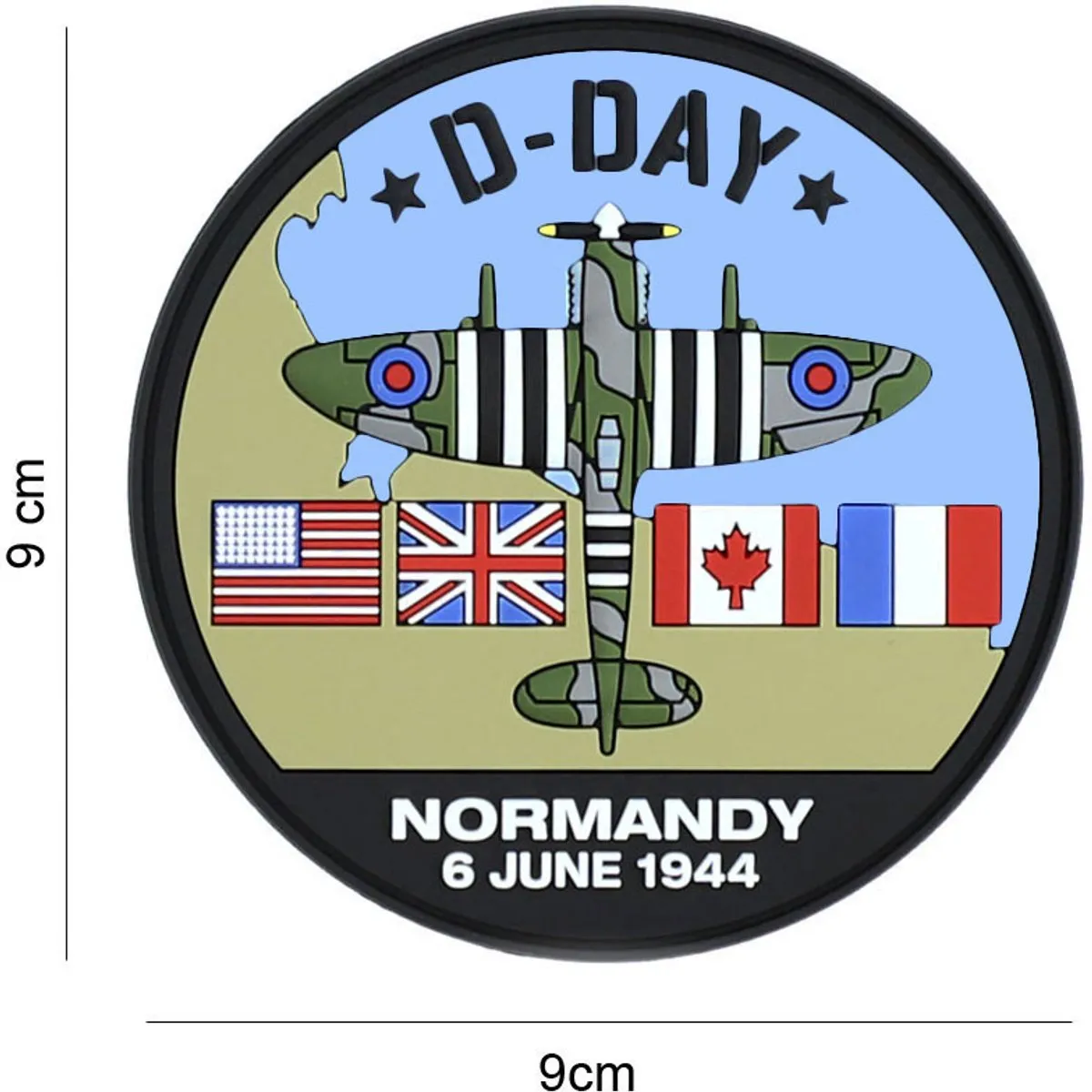 101 inc Embleem 3D PVC D-Day Spitfire