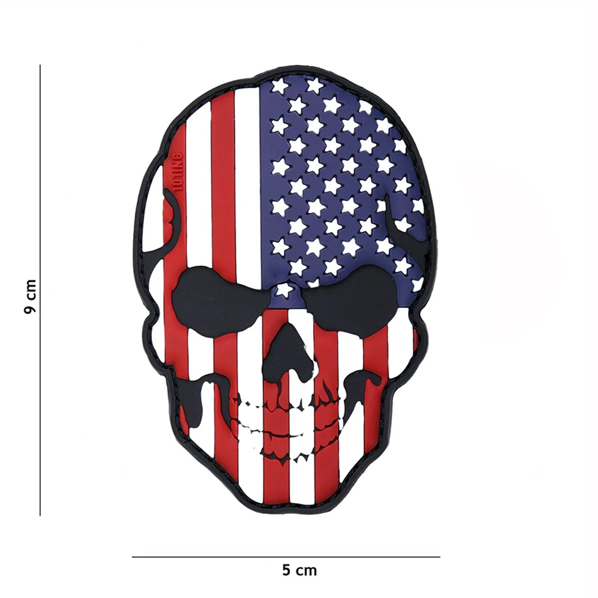 101 Inc Embleem 3D Pvc Skull USA 16043