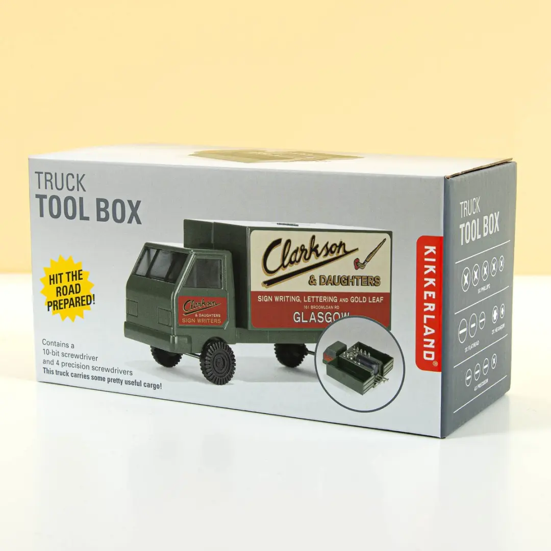 Kikkerland Geereedschapsset met 14 onderdelen - Truck toolkit - Cadeau voor man - afbeelding 6 van 6